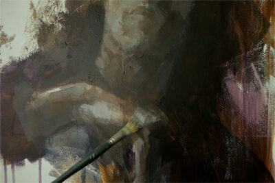 A full portrait course in acrylic paint - details