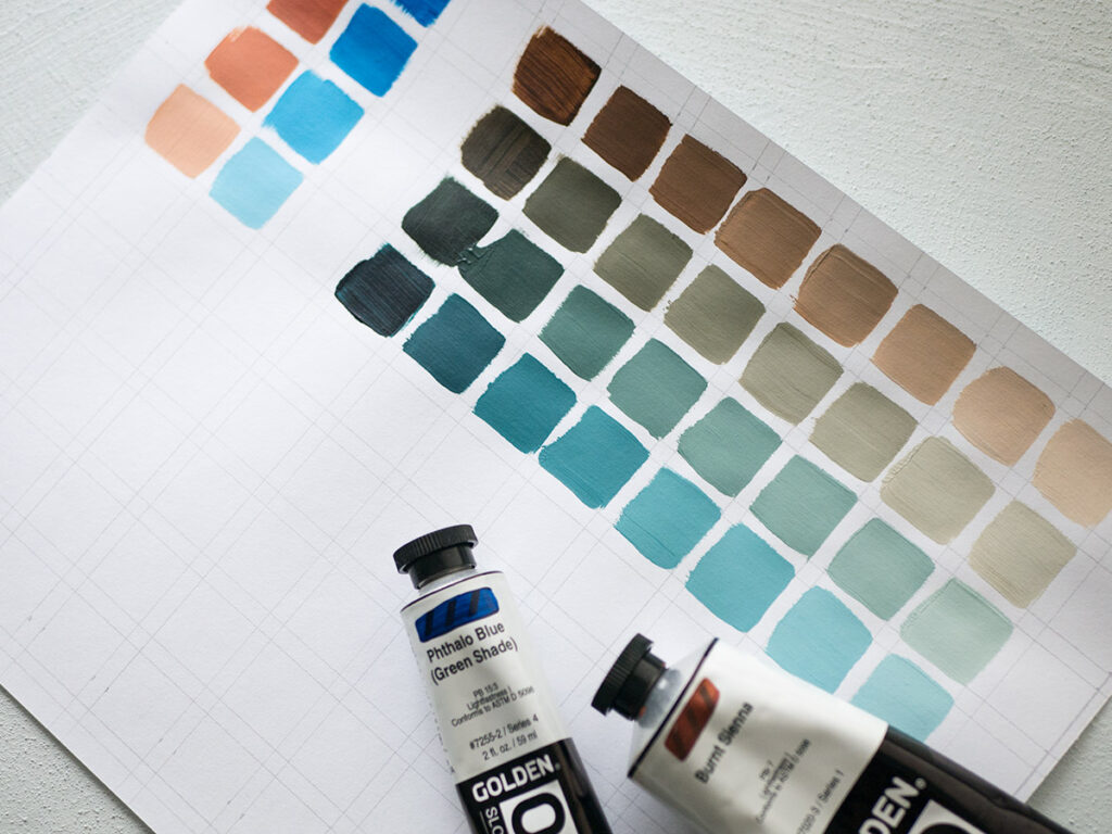 Mixing a limited palette